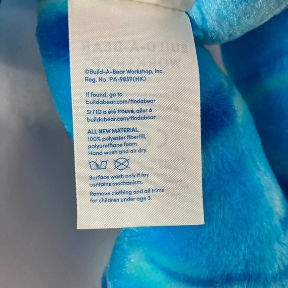 BUILD a Bear Disney Pixar Finding Dory Blue Ocean Bear 17" Plush Stuffed Animal - Picture 12 of 14